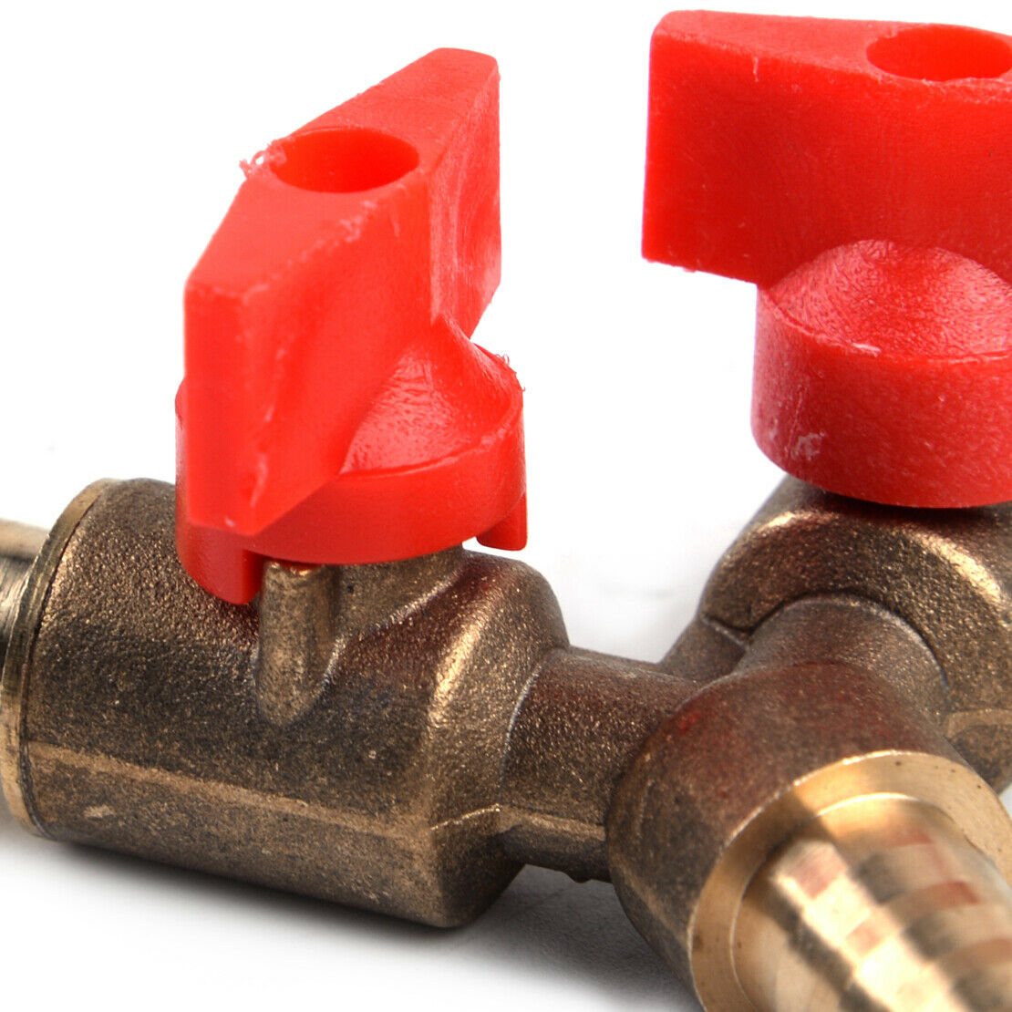 Brass 3/8" Y 3-Way Hose Connector Shut off Ball Valve for Fuel Gas Fitting An