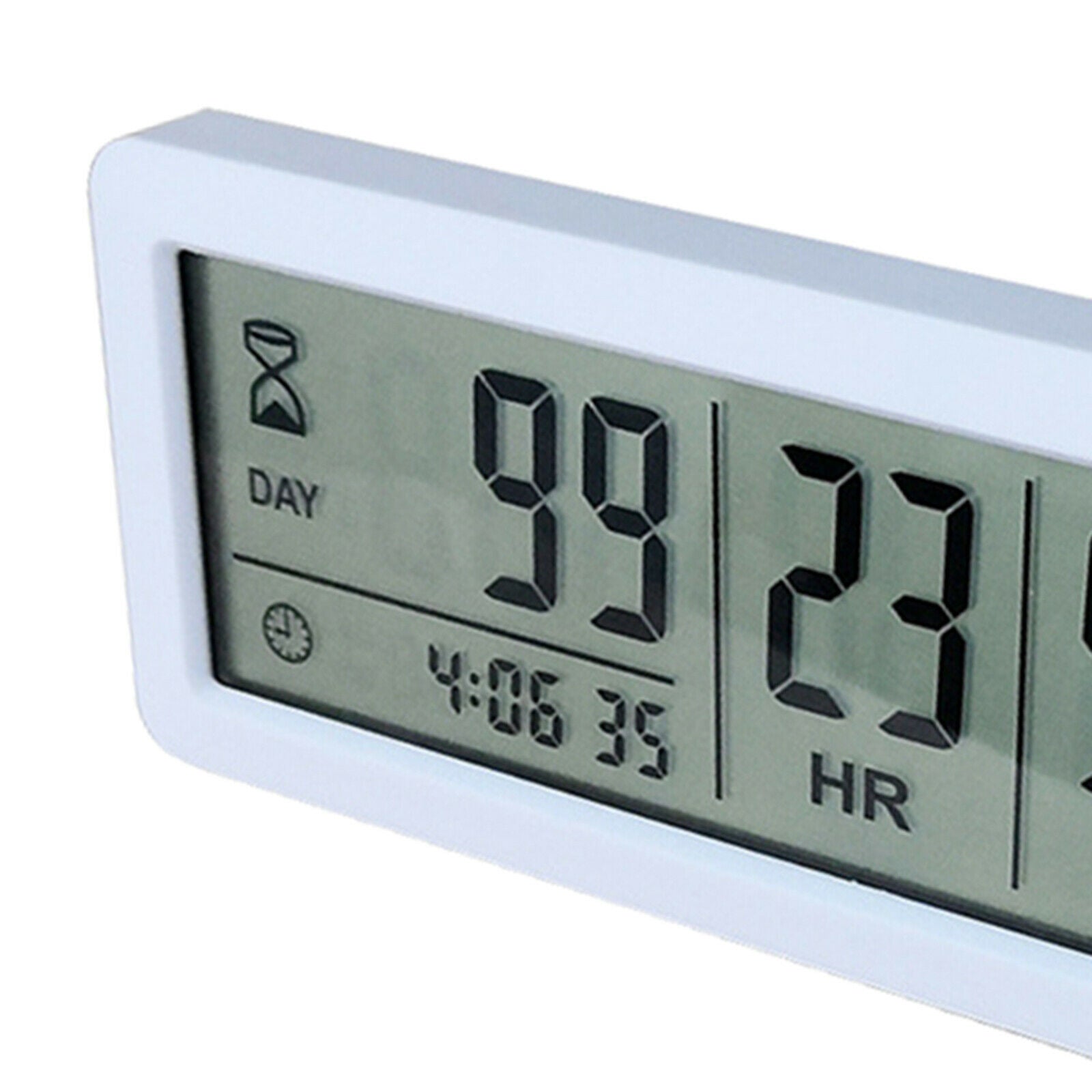 999 Days Countdown Timer Days Timer for Examination Vacation Lab White
