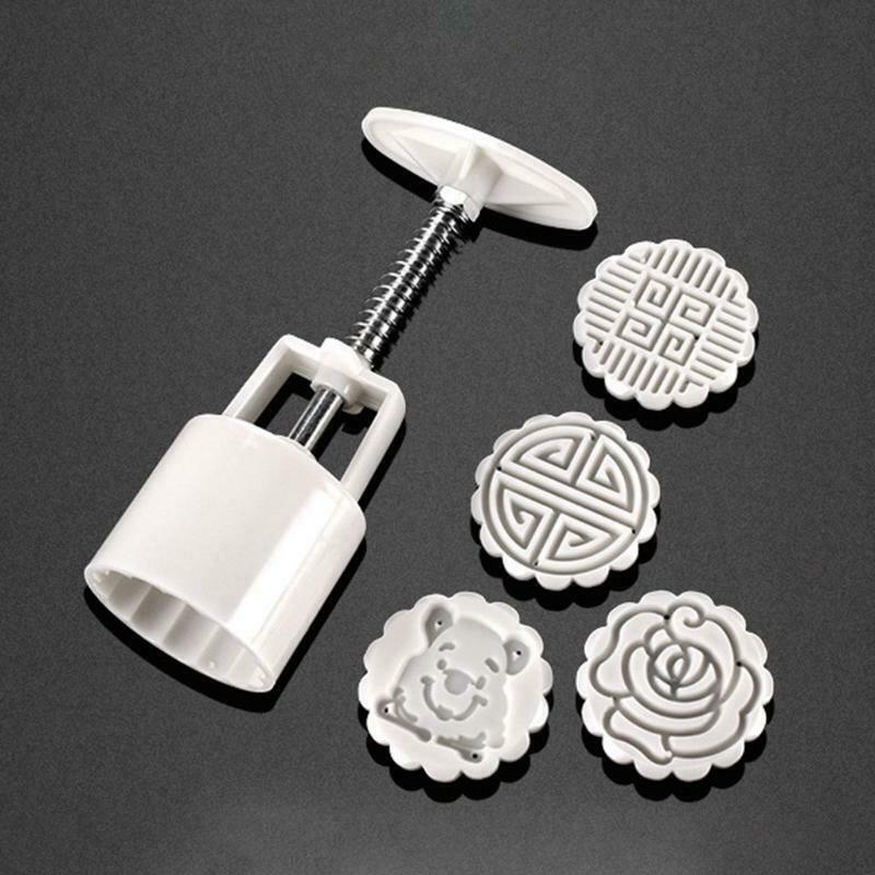 Mooncakes Molds Mooncake Cookie Moulds Cutters Hand Pressure Plastic Baking Tool