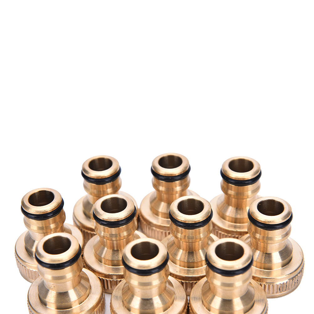 2x 3/4" Threaded Brass Tap Adaptor Garden Water Hose Pipe Connector Fitti.l8