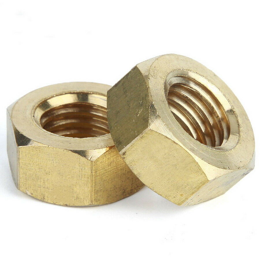 40pc M2,2.5,3,4 Hexagon/Hex Full Nuts Kit Fit Metric Screw/Bolt -Copper Plating