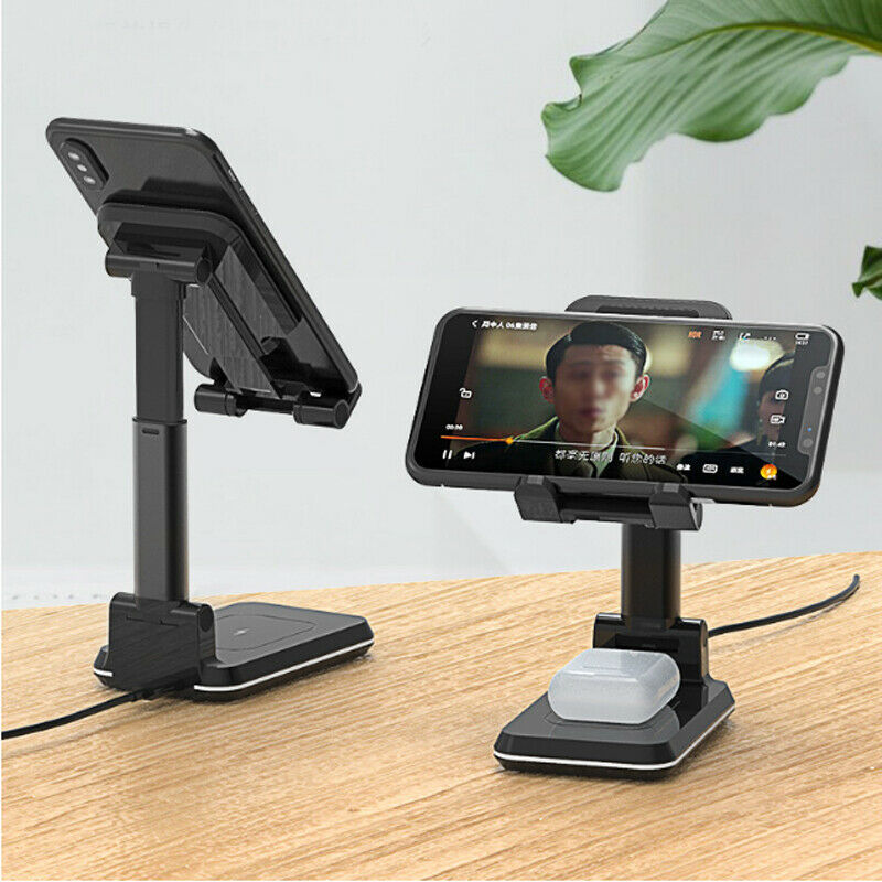 Wireless Charger 2-In-One Bracket Telescopic Folding Mobile Phone Tablet Holder