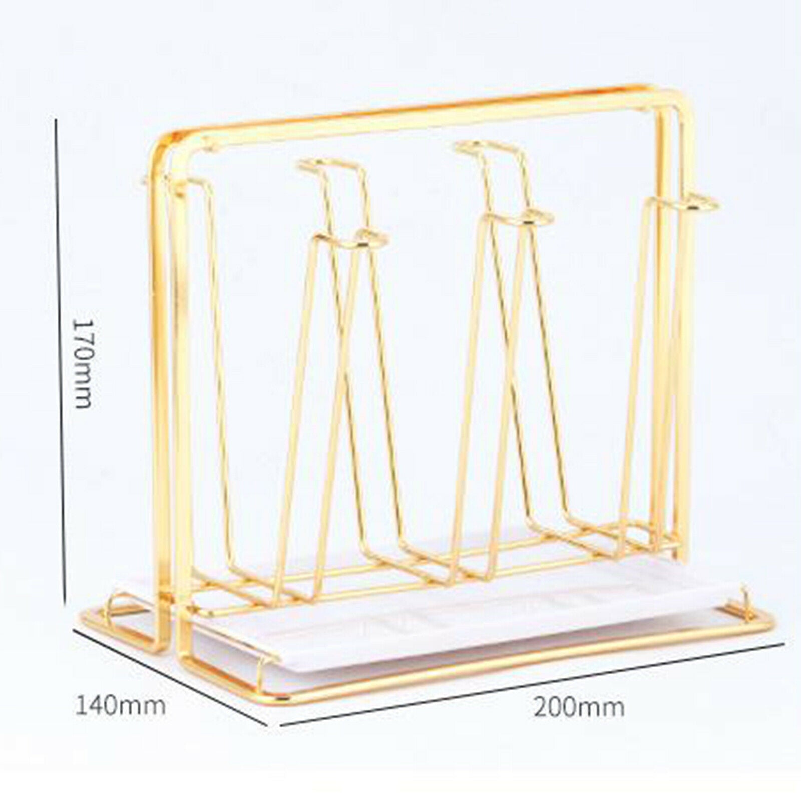 Minimalist Golden Mug Drying Rack Drainer Holder Mugs Glasses Organizer