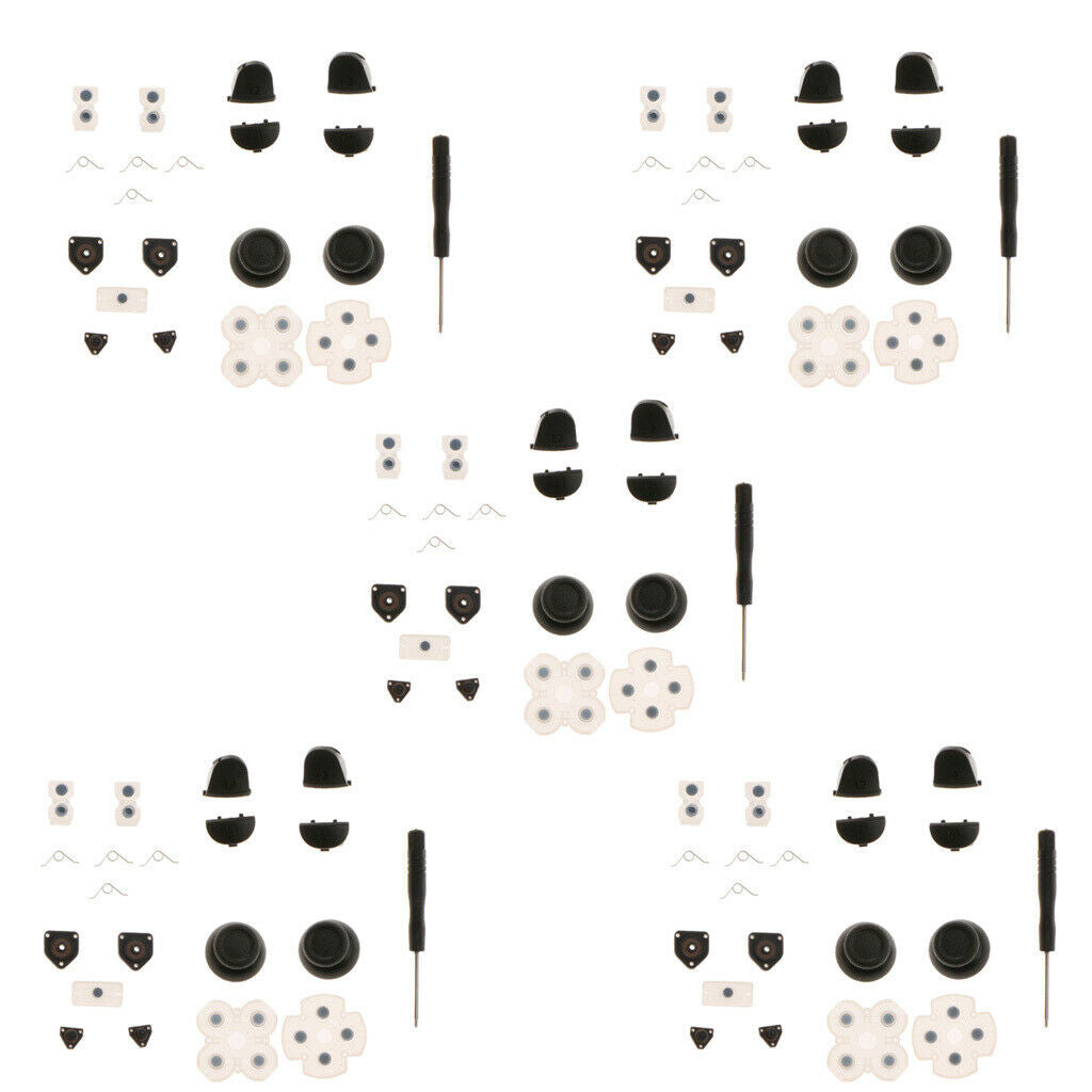5Pcs L1 L2 R1 R2 Gamepad Buttons Joysticks Stick Caps for PS4 Controller New