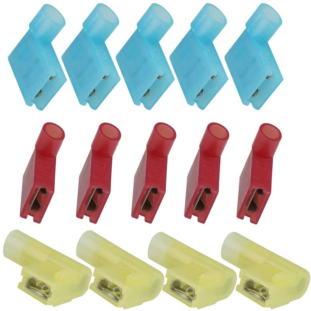 60PCS  Nylon Flag Spade Female Insulated Electrical Crimp Terminals Connectors
