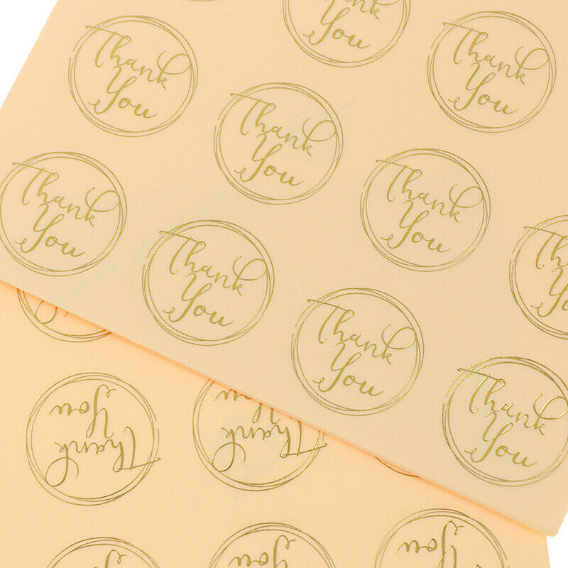 120pcs Transparent Round Thank You Sealing Stickers Baking DIY Gift Box L.l8