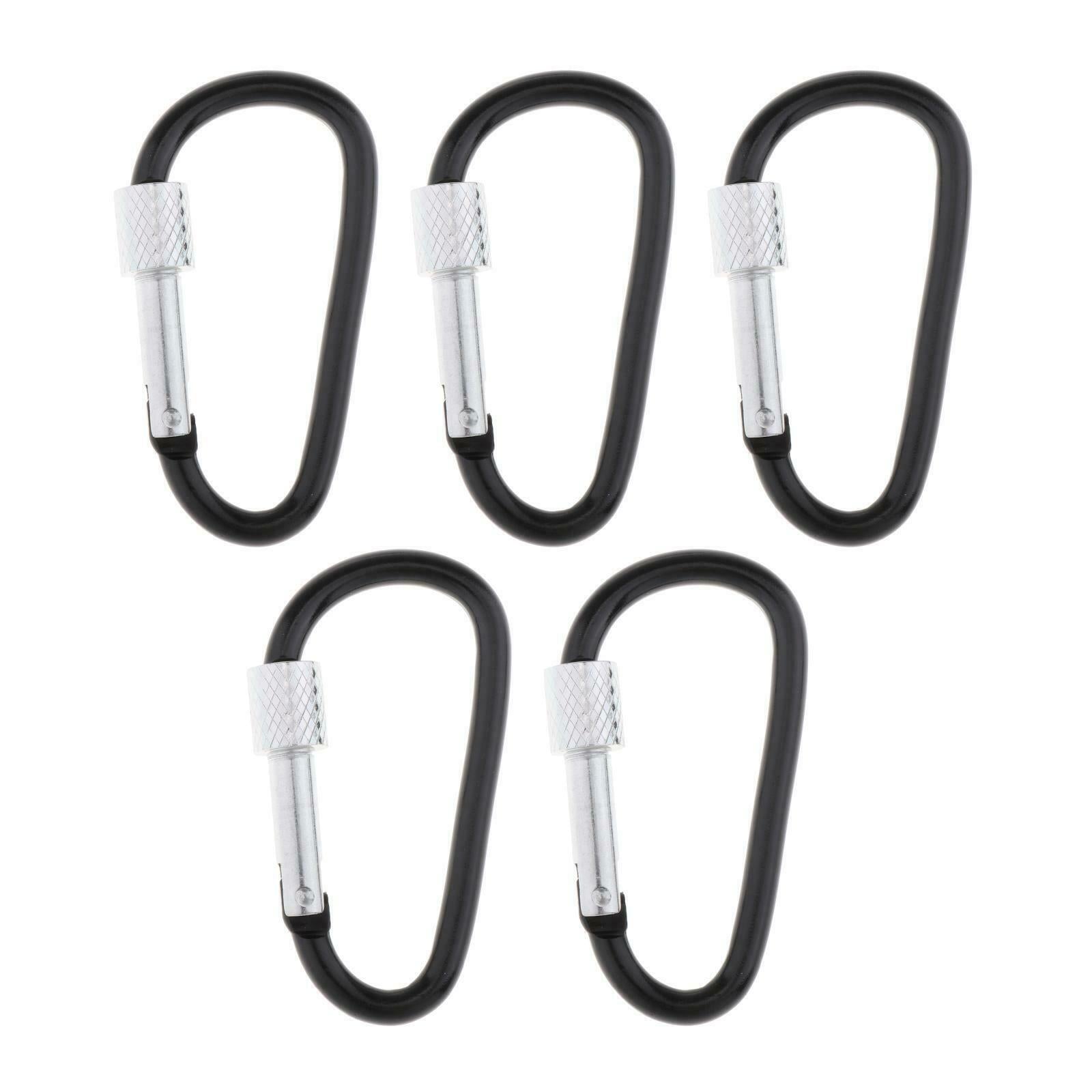 Carabiner Clips Hiking Camping Keychain D-Ring Snap Hook Lock Accessories