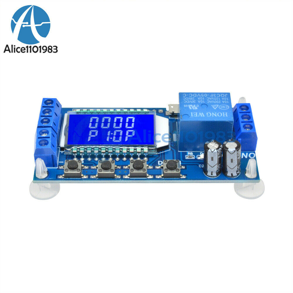 2PCS 5V Time Delay Relay Module Power off Trigger Cycle timer Circuit Switch LCD