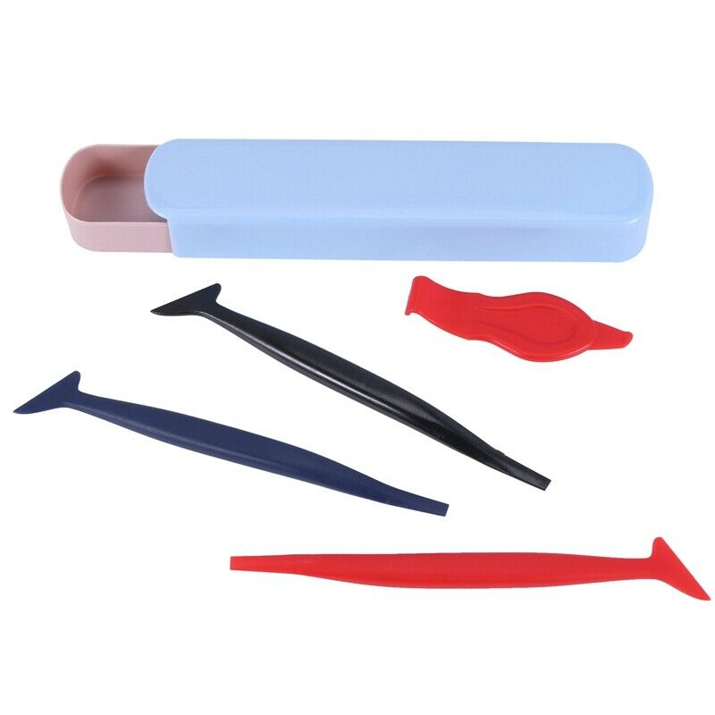 Vehicle Vinyl Application Tool Kit Edged Fold Squeegee Flexible Micro-SqueegeeT6