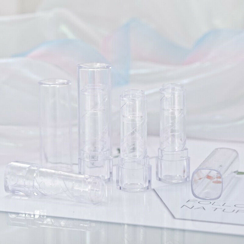 5PCS Empty Lip Clear Tubes Lip Balm Tube Lipstick Cosmetic Container^DD