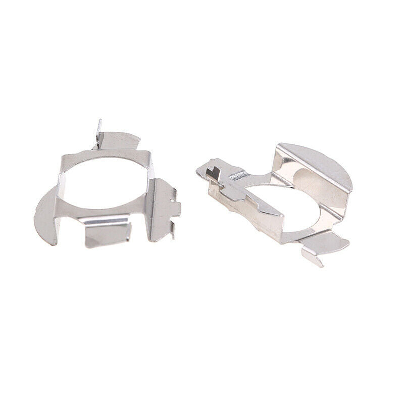 2Pcs H7 LED Car Sliver Bulbs Base Holders Retainer Clips Adapters For VW Bora