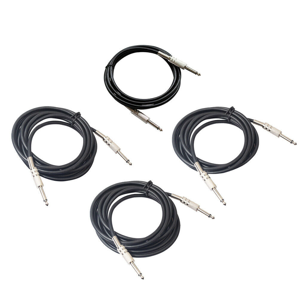 Instrument Cable 1/4inch Straight to Straight for Electric Guitar 180cm