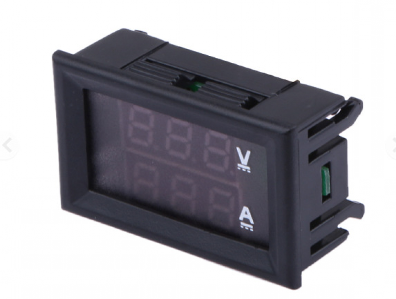 Dc0-100V 10A Led Dc Dual Display Digital Voltage 10A Ammeter Head Red and Blue
