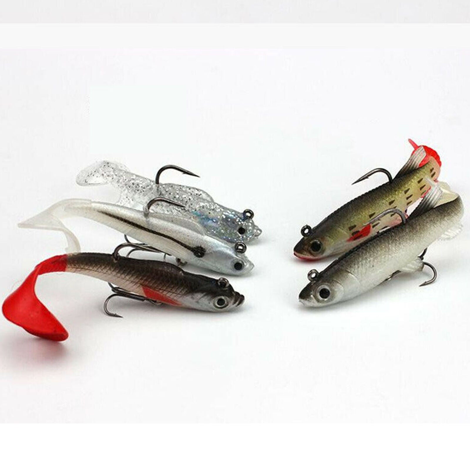 5pcs Fishing Lures Spinner baits Bass Trout Salmon Hard Metal Spinner baits Box