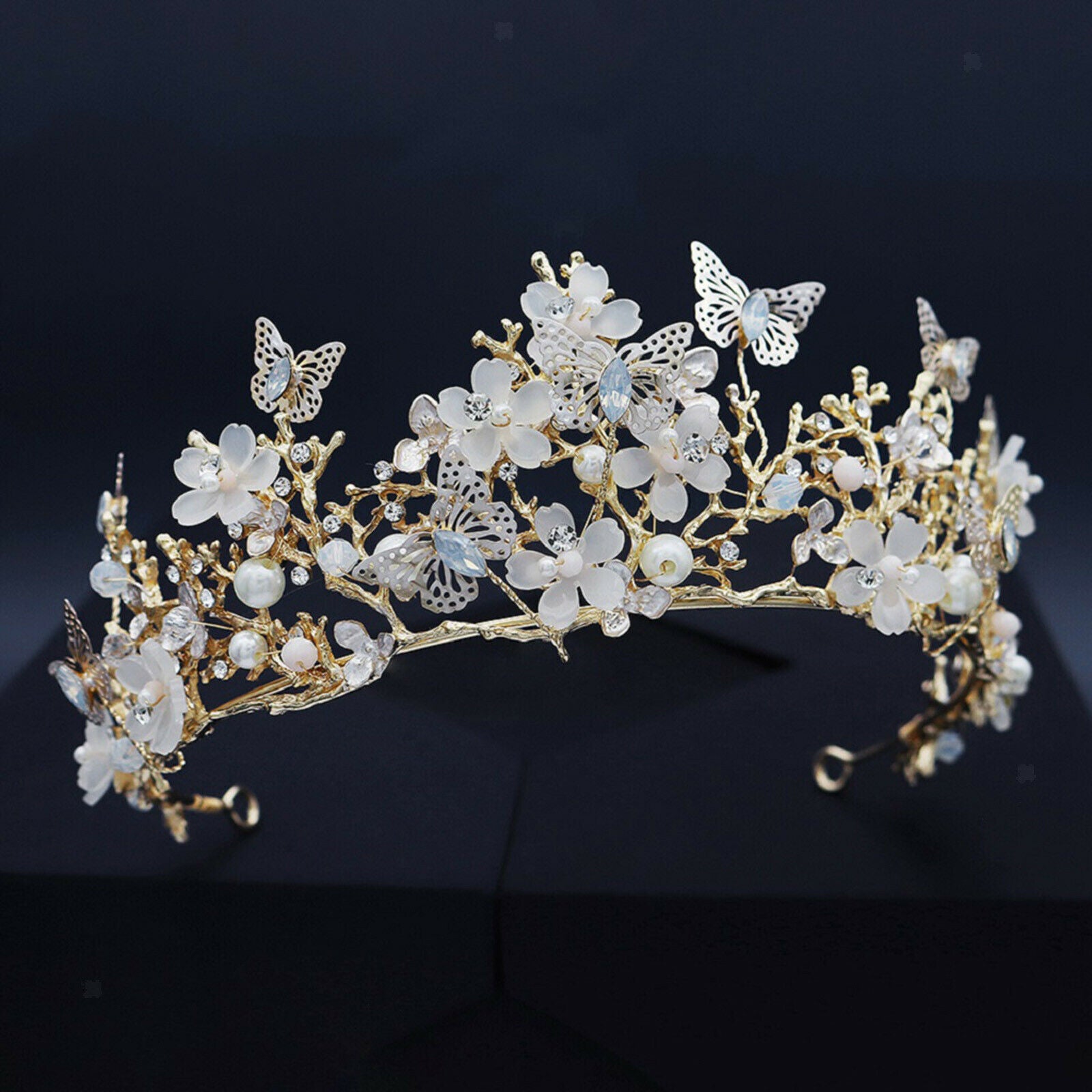 Lovely Crown Headband Crystal Quinceanera Crown Wedding Tiaras Party Prom