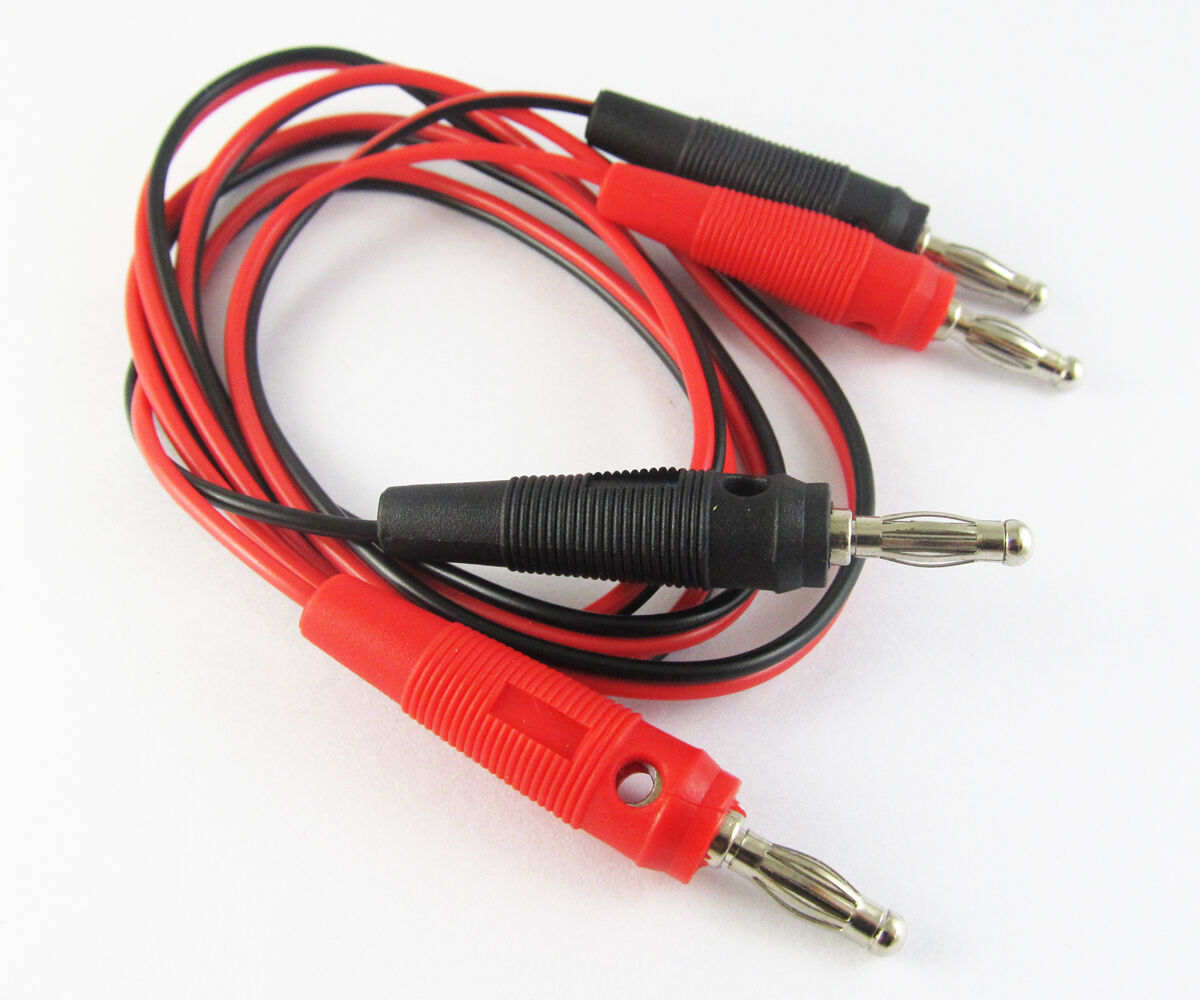 10sets 3.3ft/1m 4mm Banana Plug to Banana Plug Dual 4mm Banana Plug Test Cable
