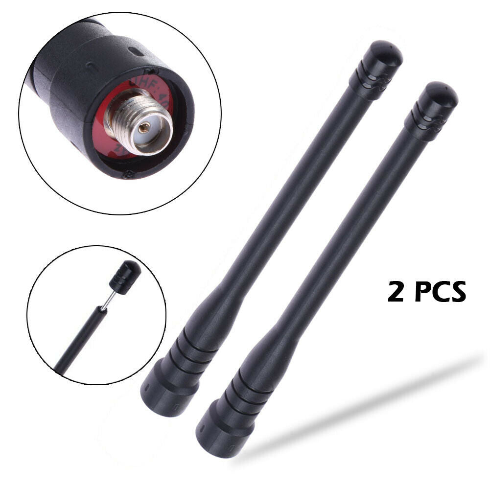 2 x SMA-Female 430Mhz UHF Telescopic Antenna for Baofeng UV-5R 888s 777s @
