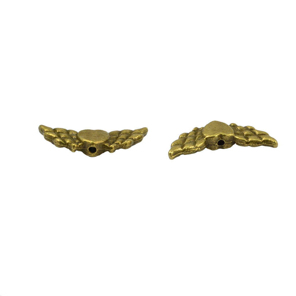 50 pieces angel wing shaped pendant clasps for DIY jewelry making