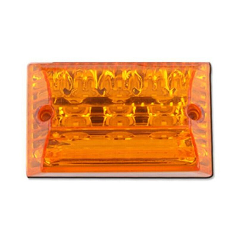 2PCS 12/24V DC 20 LED Marker Indicator Light Clearance Lamp Amber for Truck Boat