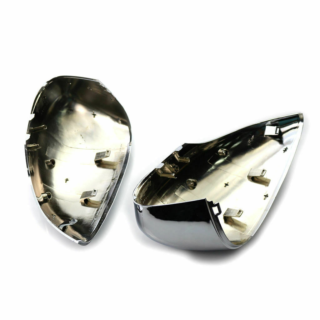 2 Pieces Car Rearview Mirror Cover, Chrome Finish, Side Door Wing Mirror Caps