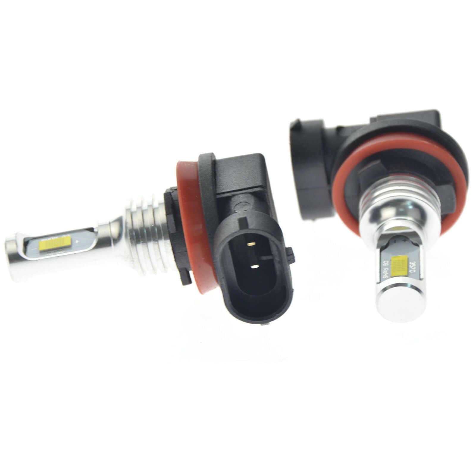 Upgrade H11 H8 H9 LED Headlight Bulbs Kit High Low Beam 35W 4000LM 6000K White