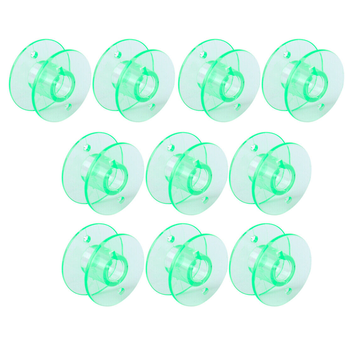 10 x Green Sewing Machine Bobbin Spool 4123078-G Fit for Husqvarna Viking An