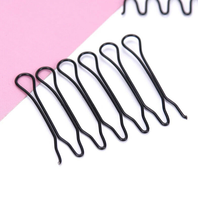 Womens Fashion Black Bangs Hair Clips Comb Hairpin Stretchable Hair Styling Tool