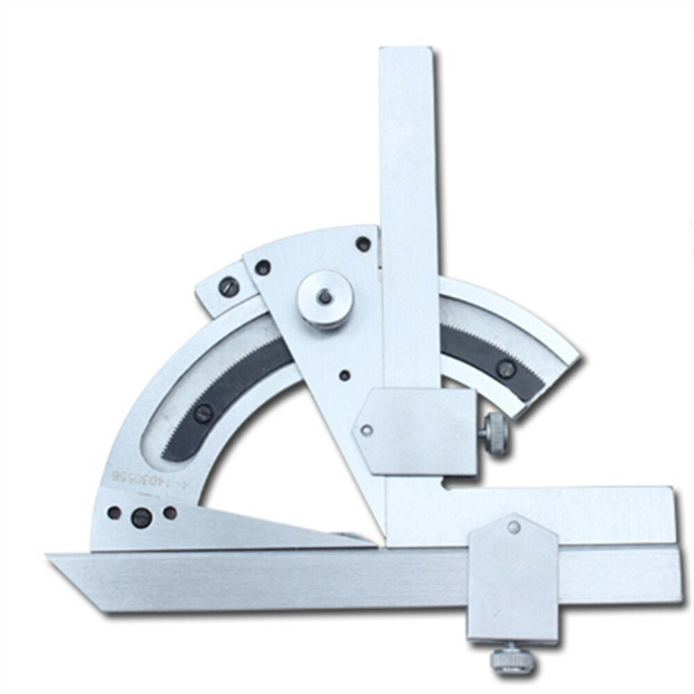 Universal Bevel Protractor 320 Degree Angular Dial Stainless Steel Angle Gauge