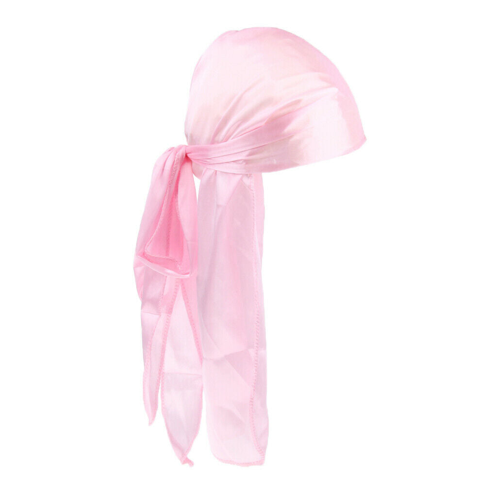 Durag   Headwrap Hair Loss Headscarf Muslim Turban Beanie Headwear Pink