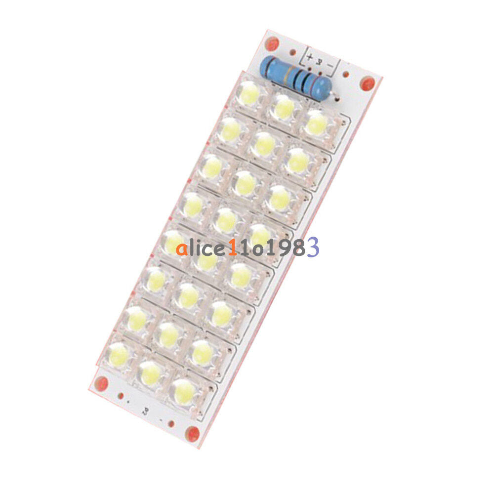 2PCS DC 12V 24-LED Super Bright White Piranha LED Board Night LED Lights Lamp