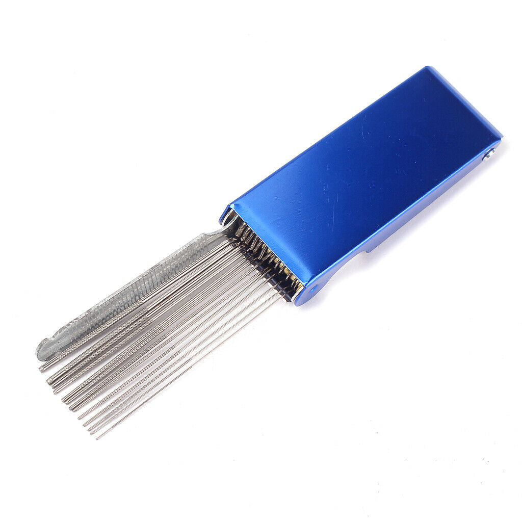 Guitar file set including 13 round files & 1 flat file 0.3mm - 1.6mm size