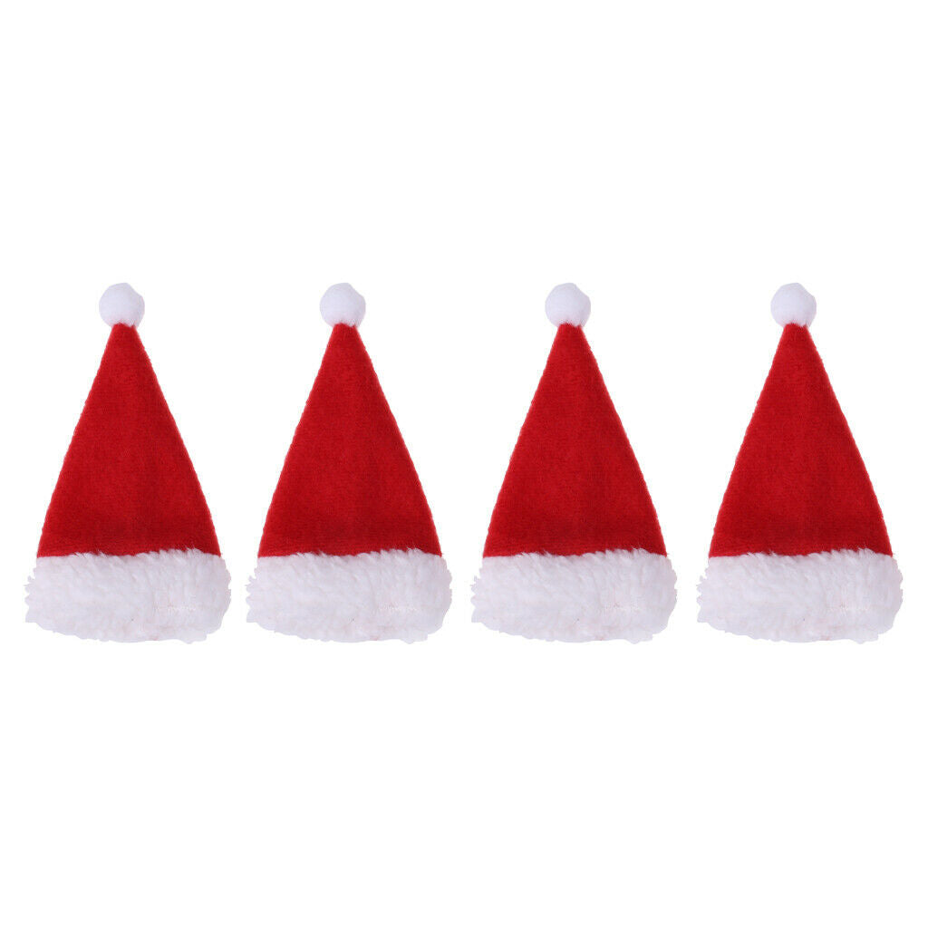 4x Christmas Gift Decoration Wine Bottle Cover Bags Santa Claus Navidad Dinner