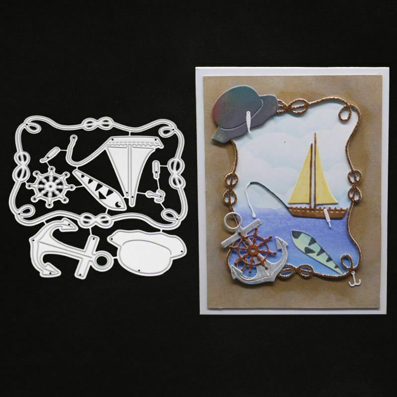 Sea Metal Cutting Dies Stencil DIY Scrapbooking Album Embossing Paper Card Craft