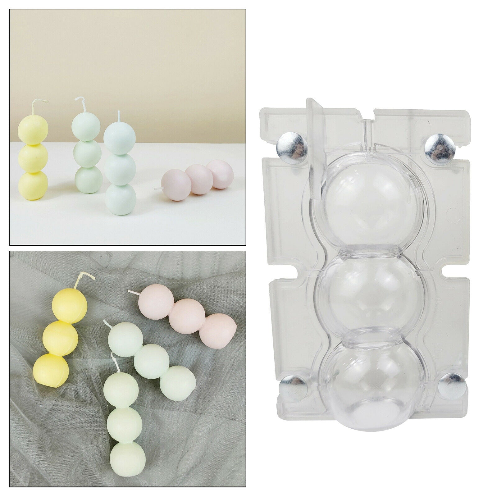 Plastic Candle Mold Candles DIY Wax Plaster Handmade Supplies Candle Decor