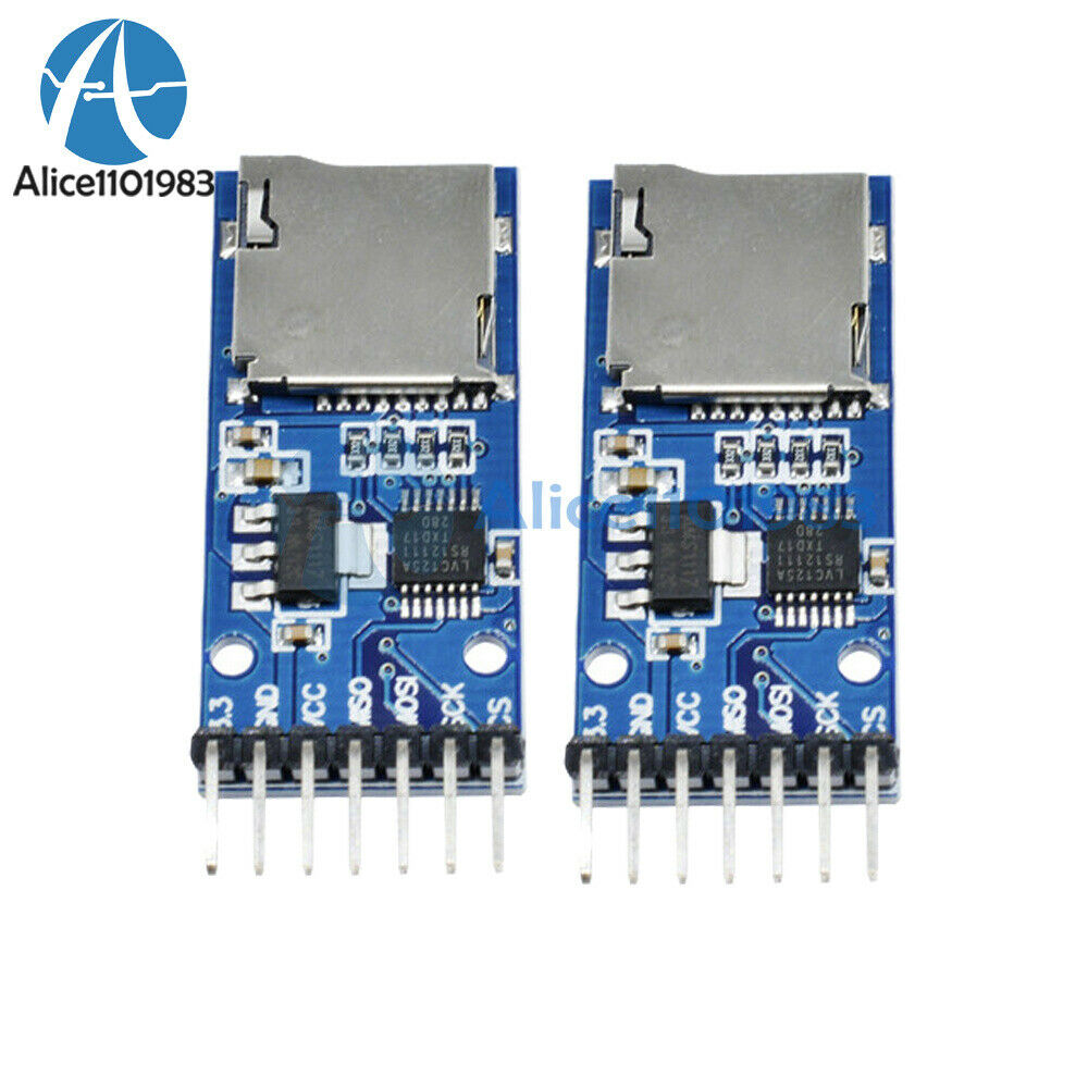 2PCS Micro SD TF Card Storage Memory Module SPI Level conversion For Arduino DIY