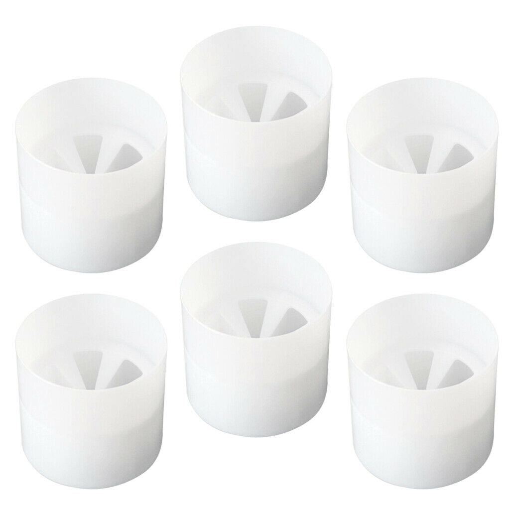 6 Pack Golf Cups Streamline Type Plastic Practice Training Aids Dia. 10.7cm