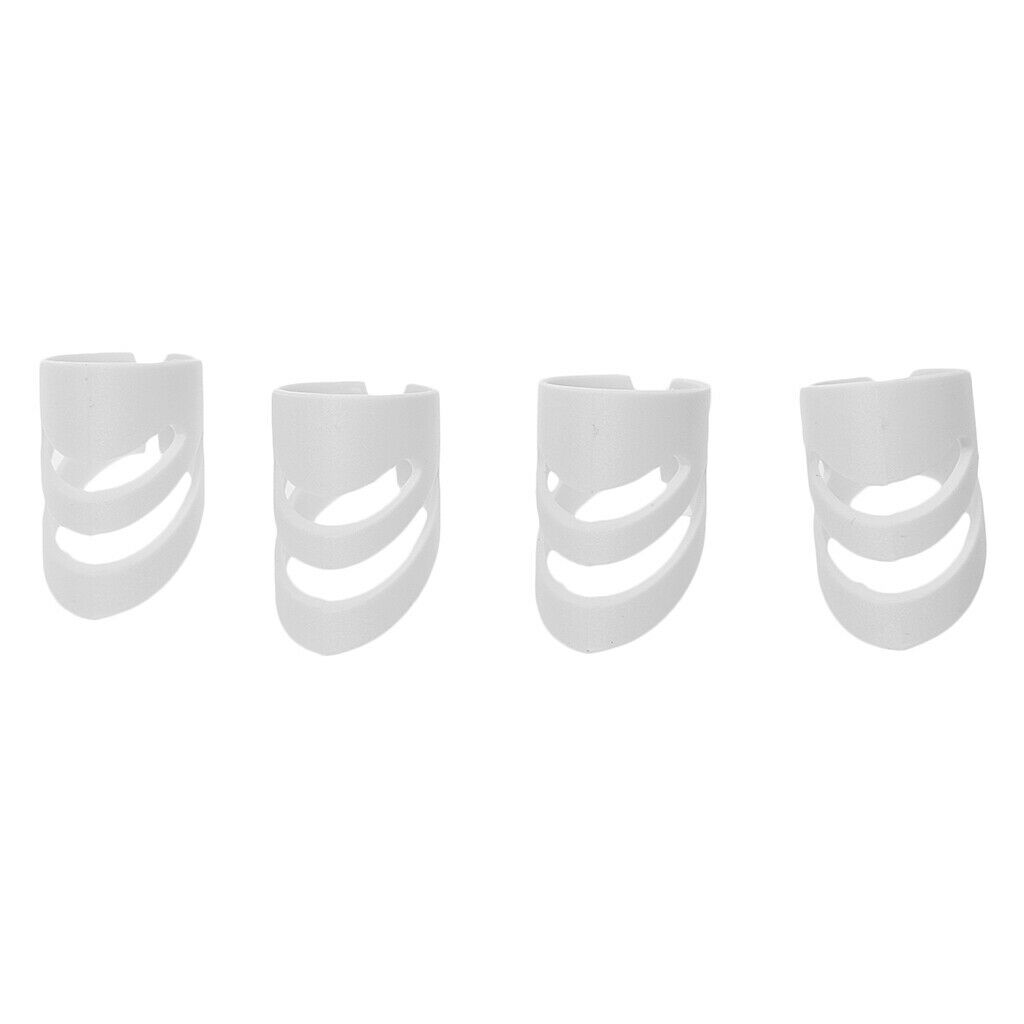 8 Pieces Plastic Guitar Fingertip Protector Finger Guard for Bass Guitar - L