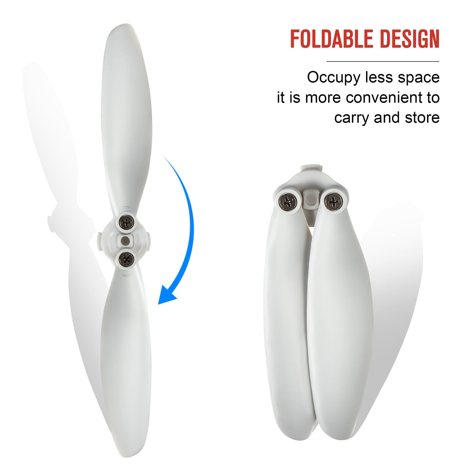2 Pair Foldable Propeller Quick Release Paddles For DJI Mavic Mini 2 Drone +Tool