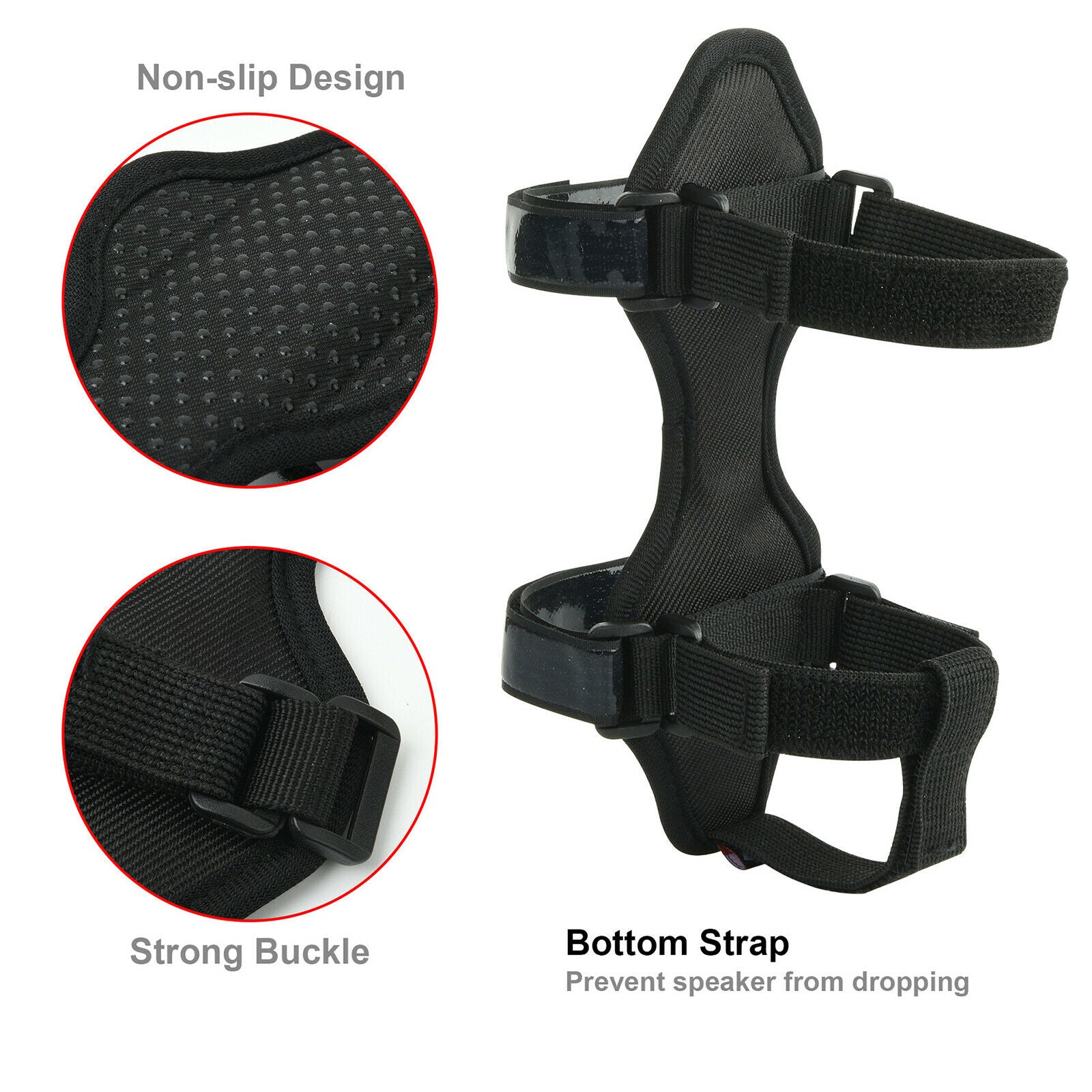 Bike Water Bottle Speaker Straps Cage Lightweight Flexible Bicycle Cup