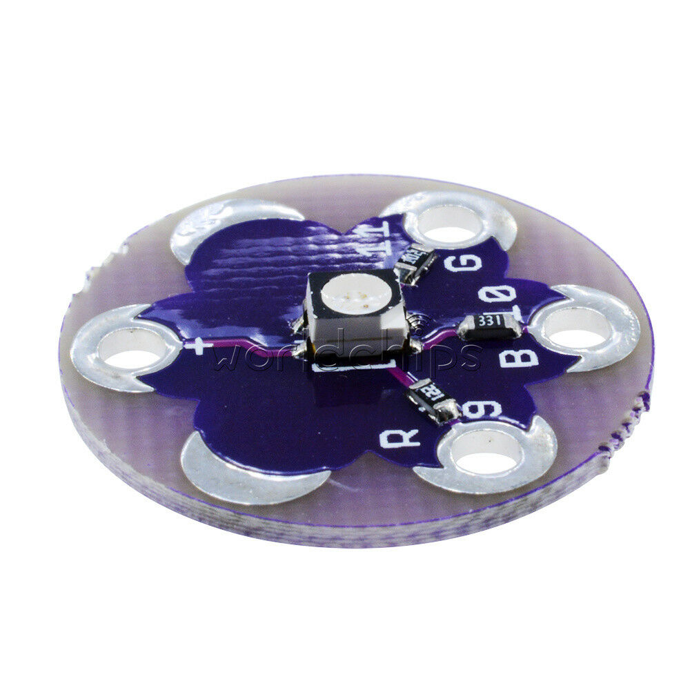 5PCS LilyPad Tri-Color LED RGB For arduino  top