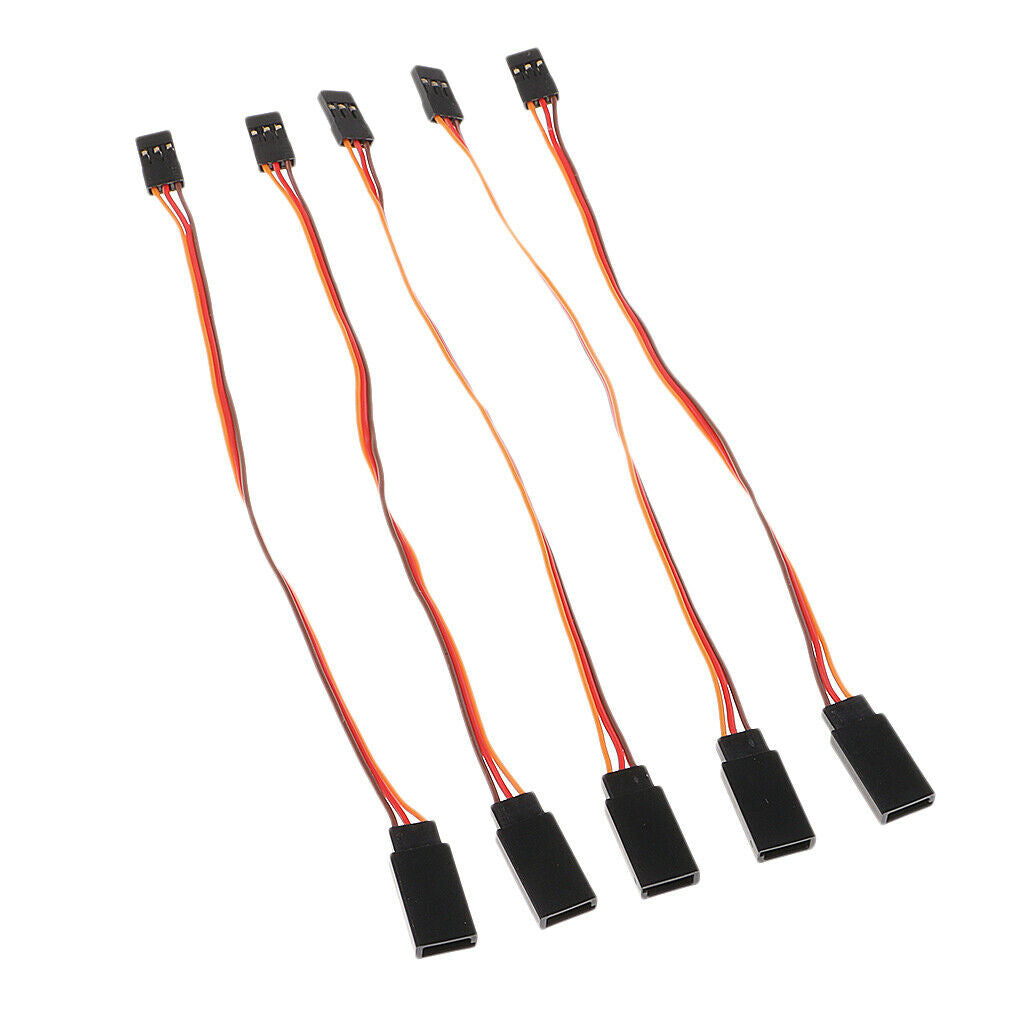15x 3 Pins Servo Extension Lead Cord Cable for Futaba JR Connector Parts