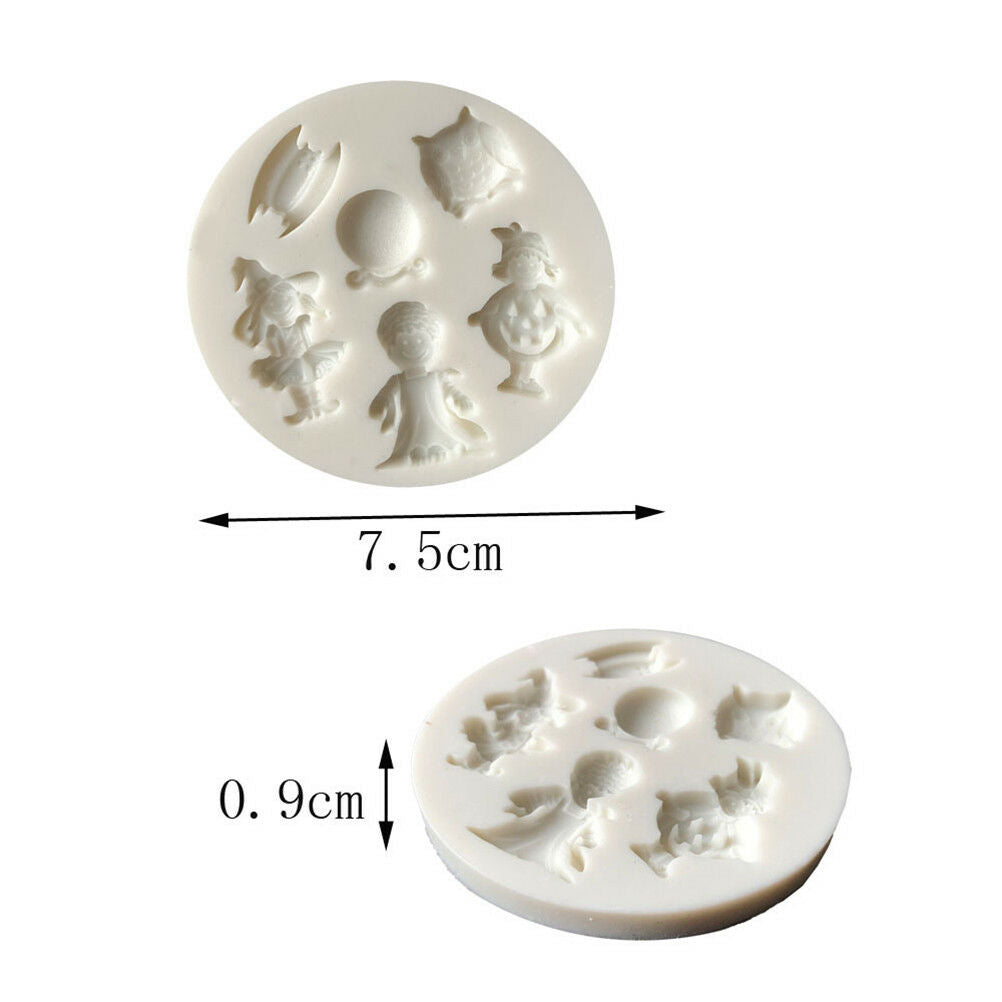Halloween Silicone mold fondant mold cake decorating tools chocolate mold  DD