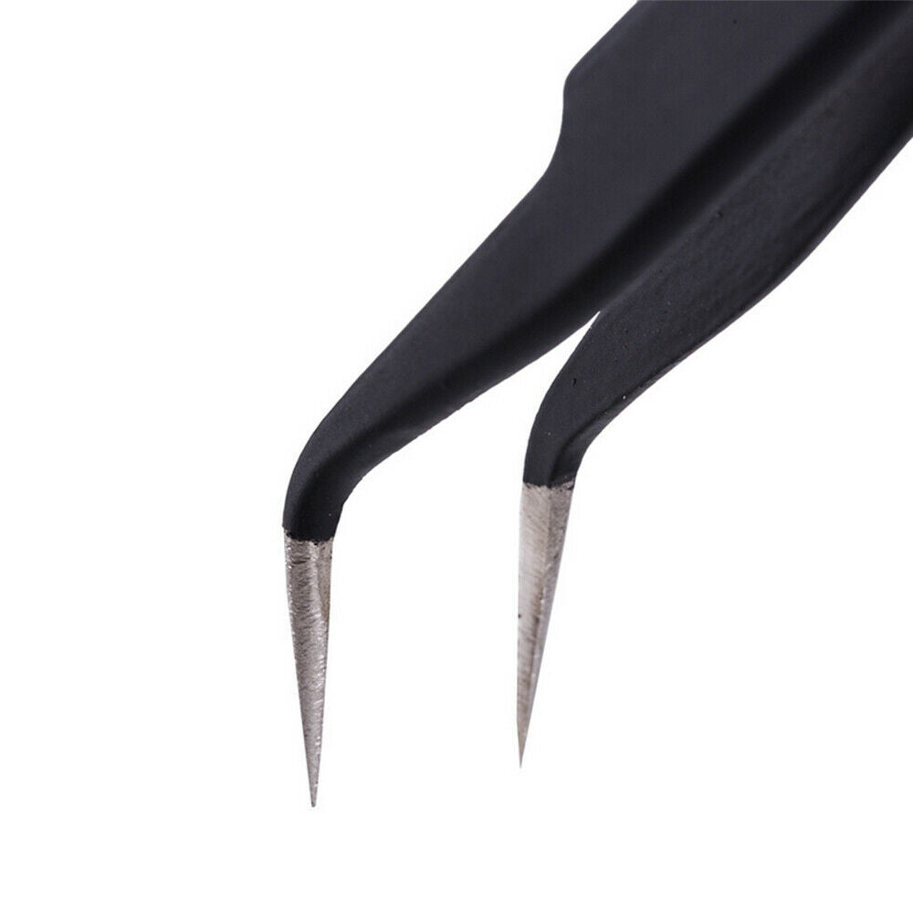 9PCS Tweezers Elbow Pointed Flat Head Diamond Painting Tools Stainless Steel DIY