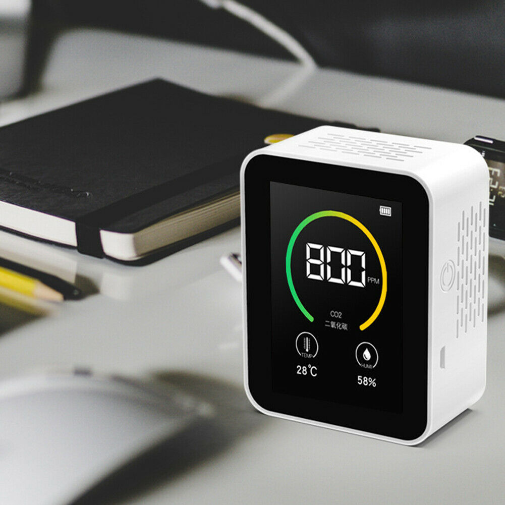Indoor CO2 Detector NDIR Sensor Carbon Dioxide Temperature Humidity Meter  @