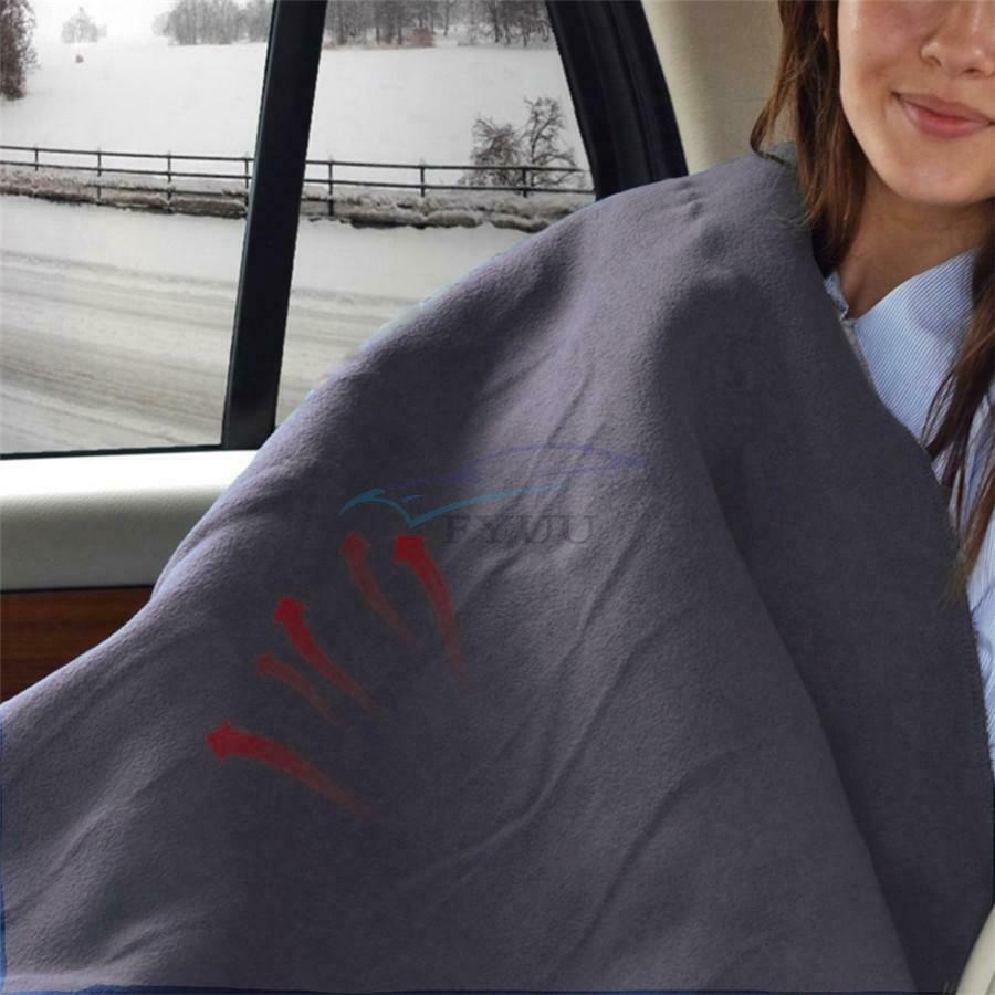 1PCS Black Car High/ Low Heat Adjustable Electric Heating Blanket 100 x 60CM
