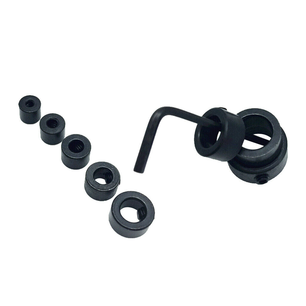 8pcs Drill Depth Stable Wood Drill Collets Stop   Locator Locator