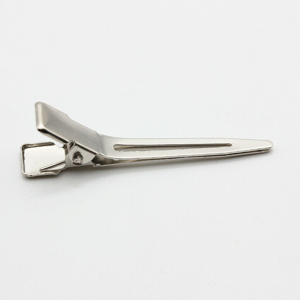50pcs Women's Iron Bows Alligator Curl Clips Hair Pins Clamps Holders Crafts