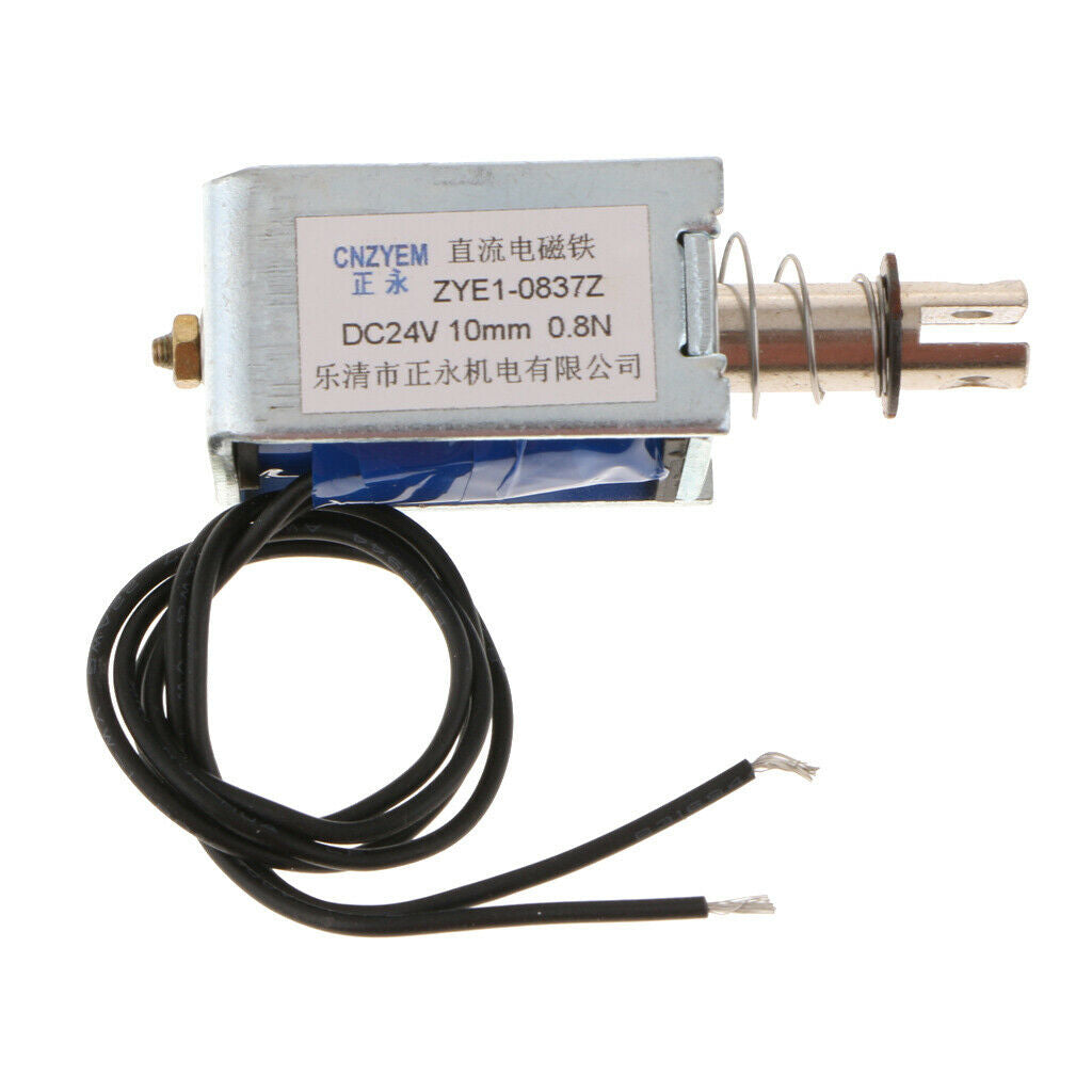 2Pcs DC With Push Pull Solenoid Bolt Locks Automatically 24V