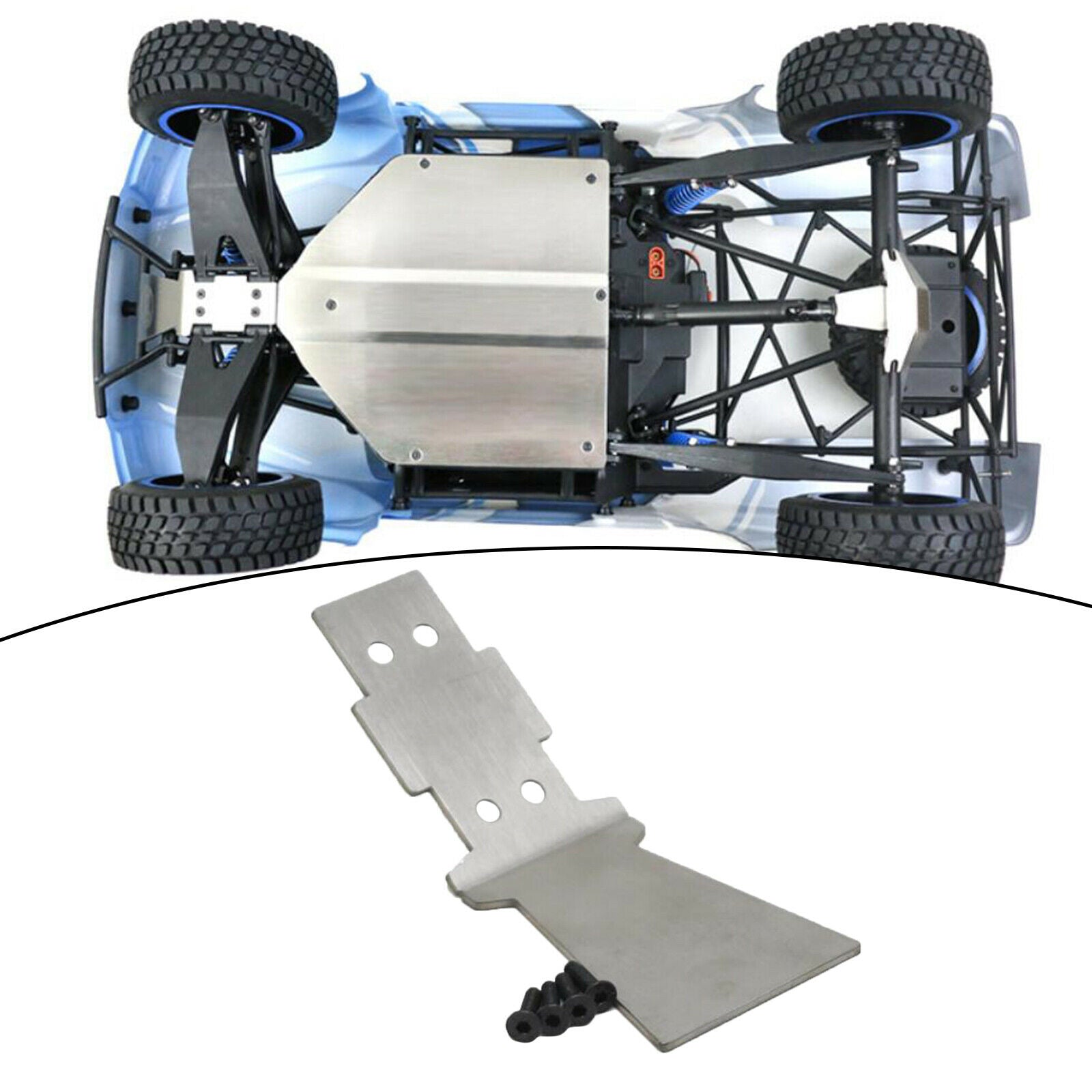 1/10 RC Metal Anti-collision Front Guard Plate for LOSI BAJA REY V2 Spare