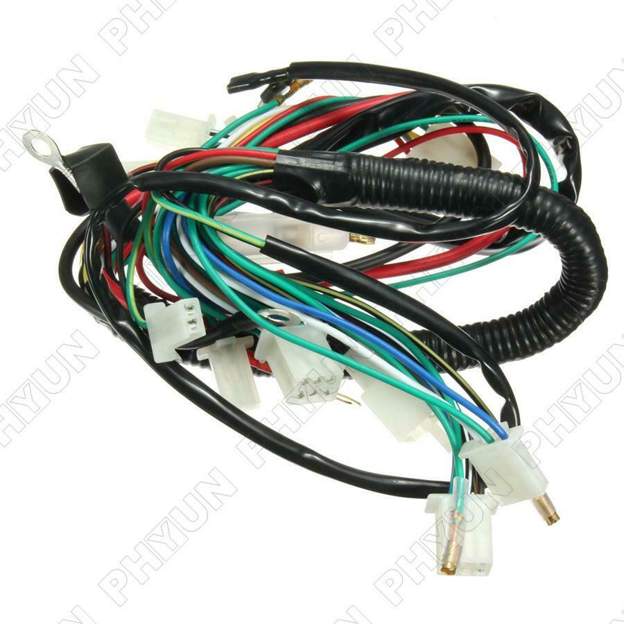 Wiring Harness Set For Chinese Electric Start Quads 50cc 70cc 90cc 110cc 125cc